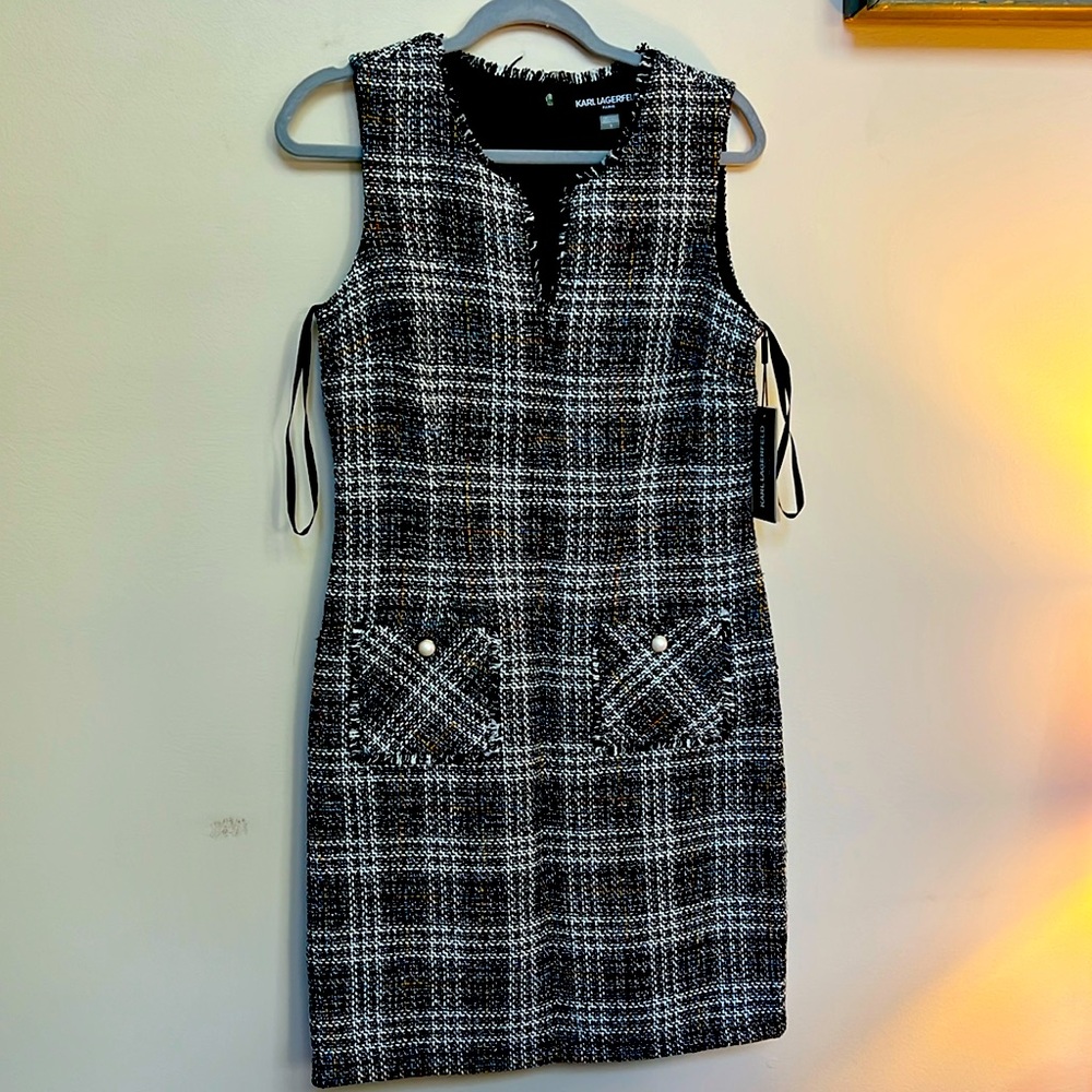 Karl Lagerfeld Tweed Dress Size 8